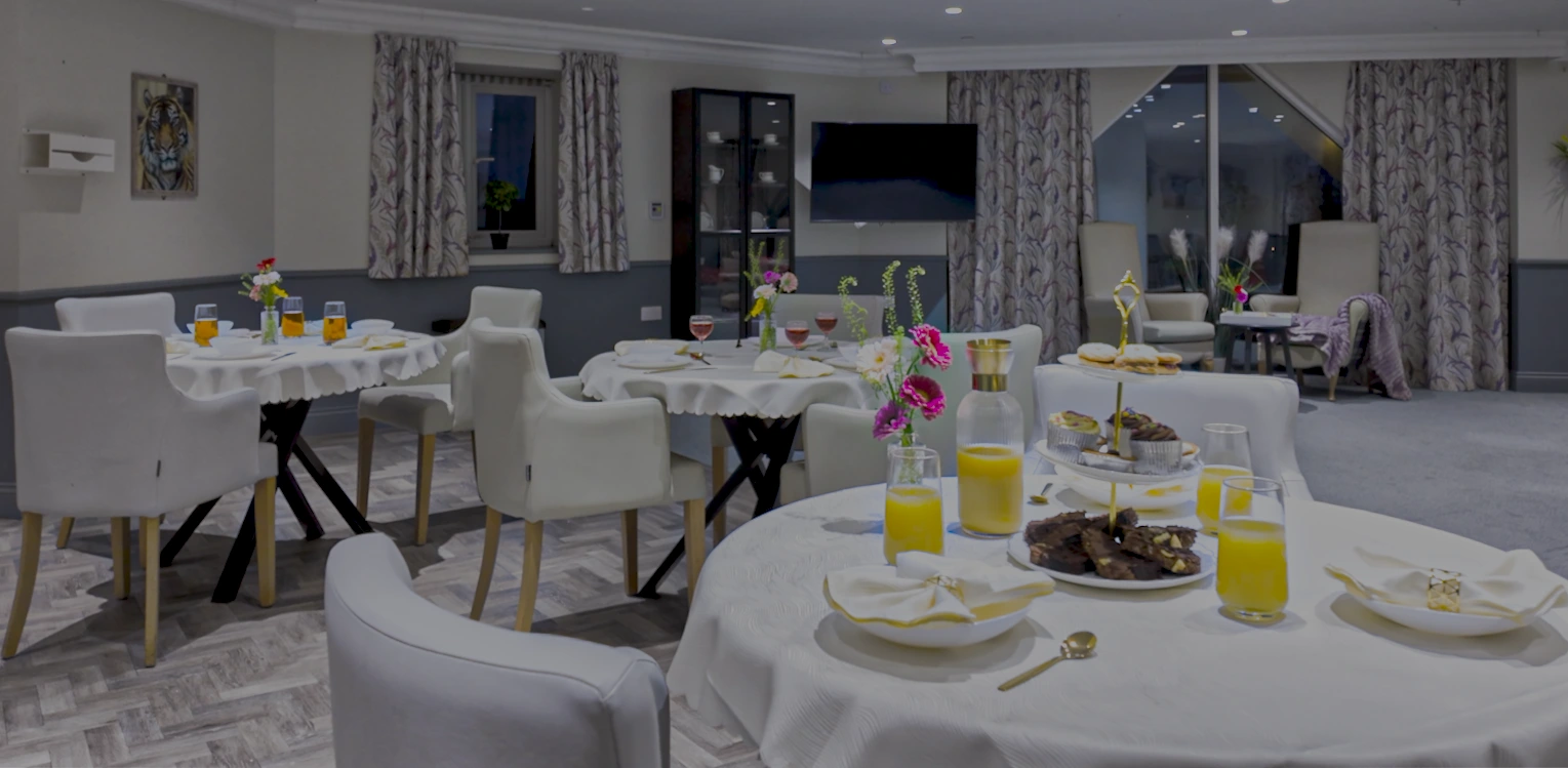 Comfortable residential lounge area at Forest Place Care Home in Buckhurst Hill